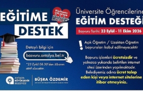 Büyükşehir Belediyesi eğitime verdiği desteği sürdürüyor