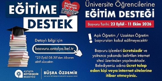 Büyükşehir Belediyesi eğitime verdiği desteği sürdürüyor