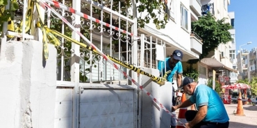 Yenişehir Belediyesi çökme bölgesinde tüm önlemleri aldı